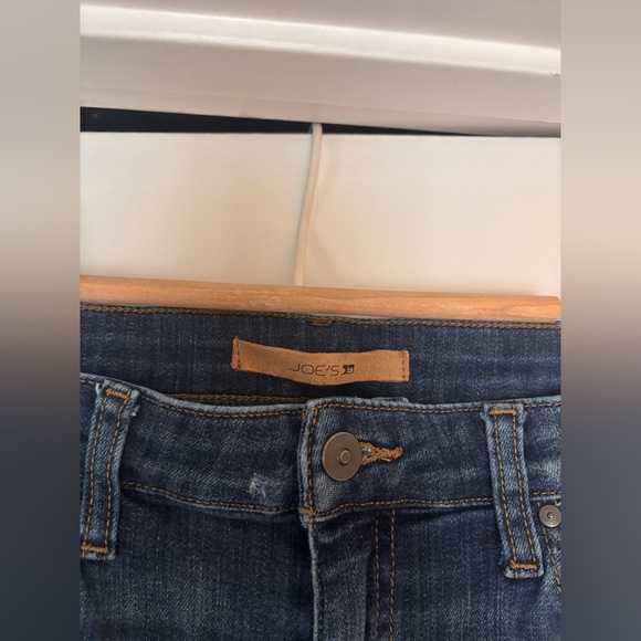 Joe's Jeans Dark Blue Distressed Skinny Jeans - Picture 3 of 4